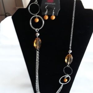 Necklace and earrings